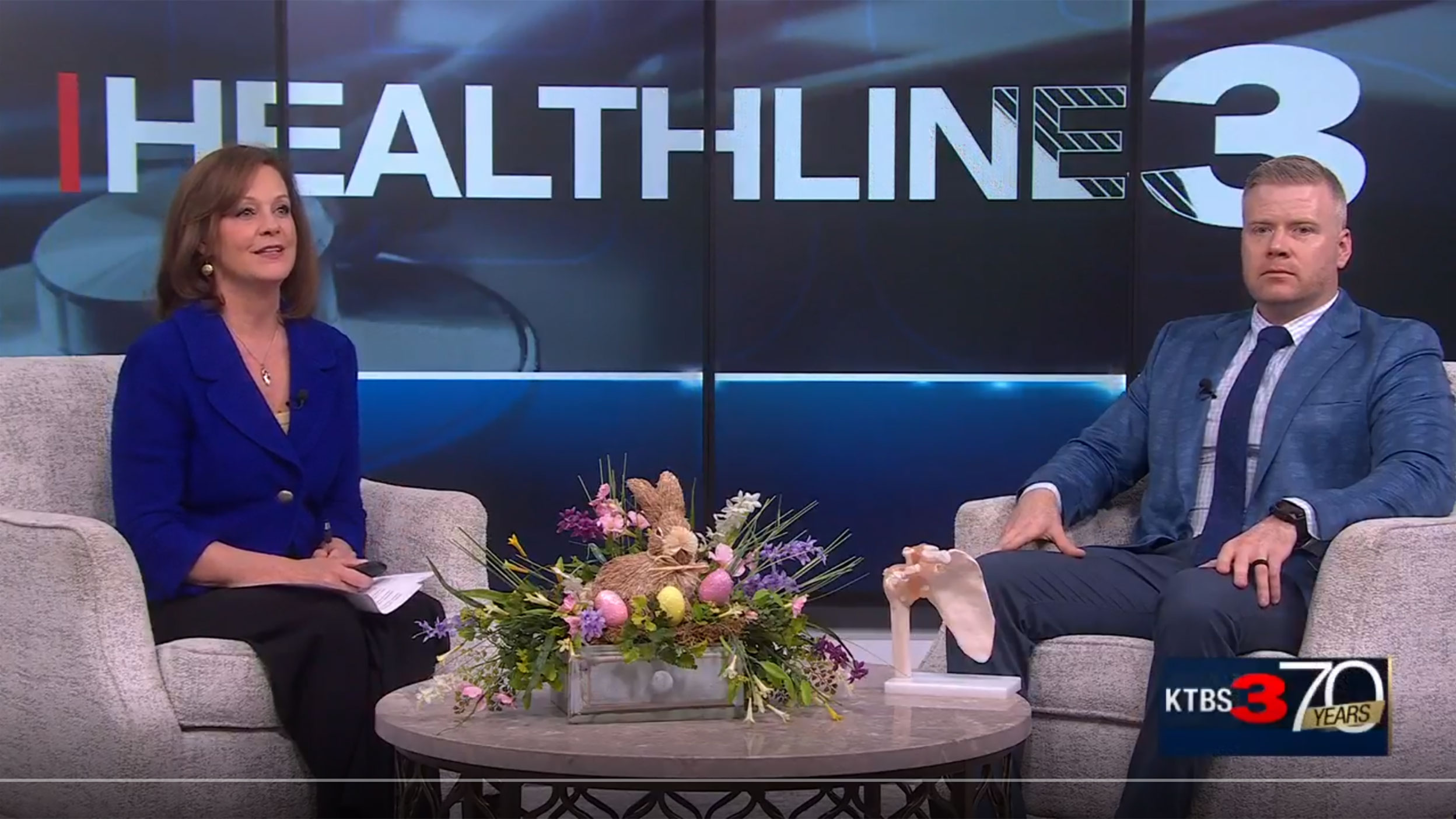 Dr. Mark C. Callanan, MD, discusses shoulder pain on KTBS Healthline 3