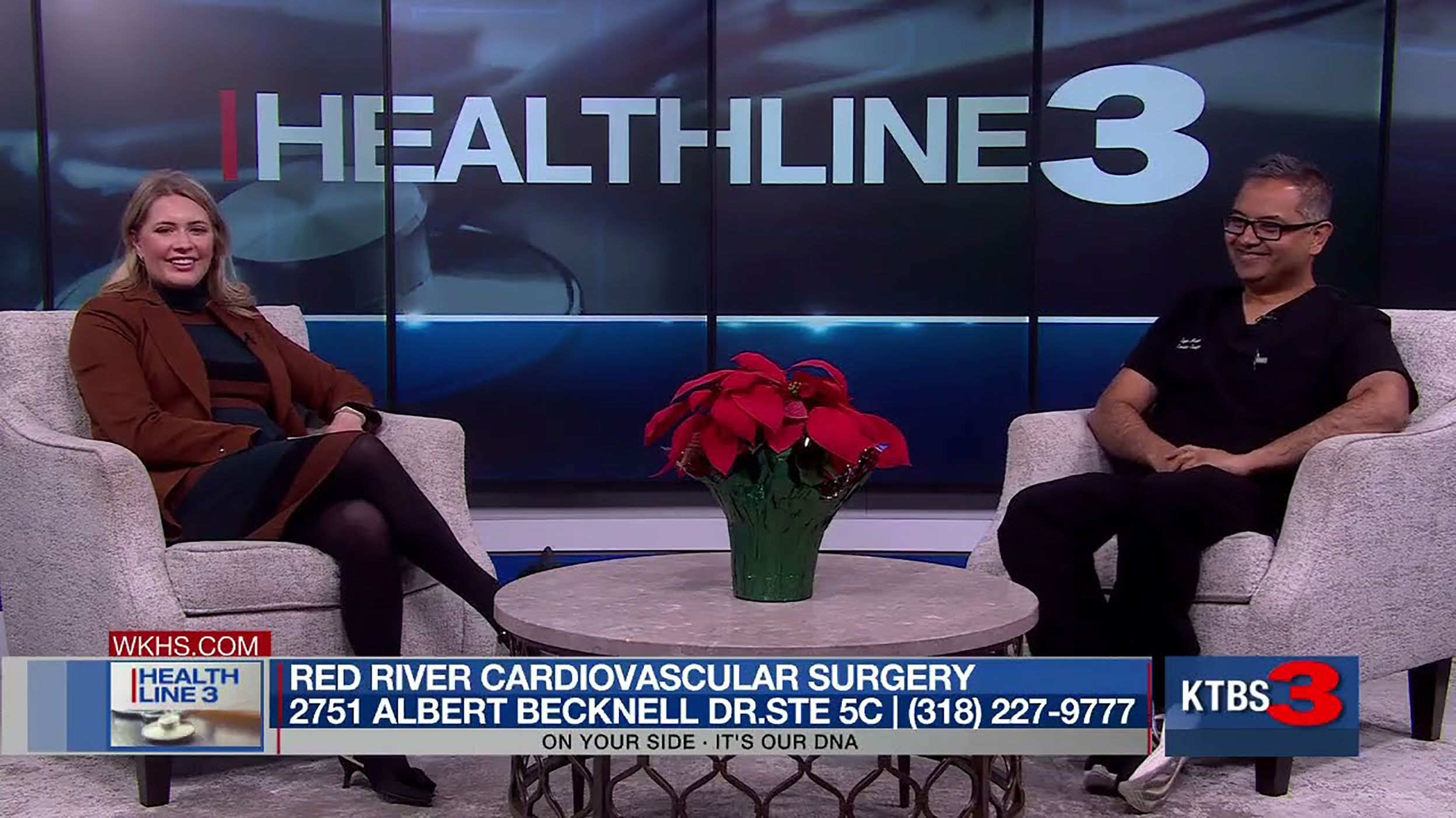 Dr. Syed A. Mehmood discusses minimally invasive repair of the heart on KTBS Healthline 3