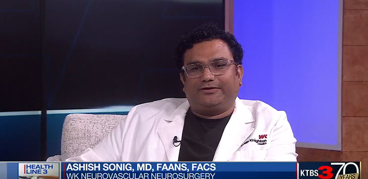Dr. Ashish Sonig, Discusses Brain Aneurysms and Tumors on KTBS Healthline 3