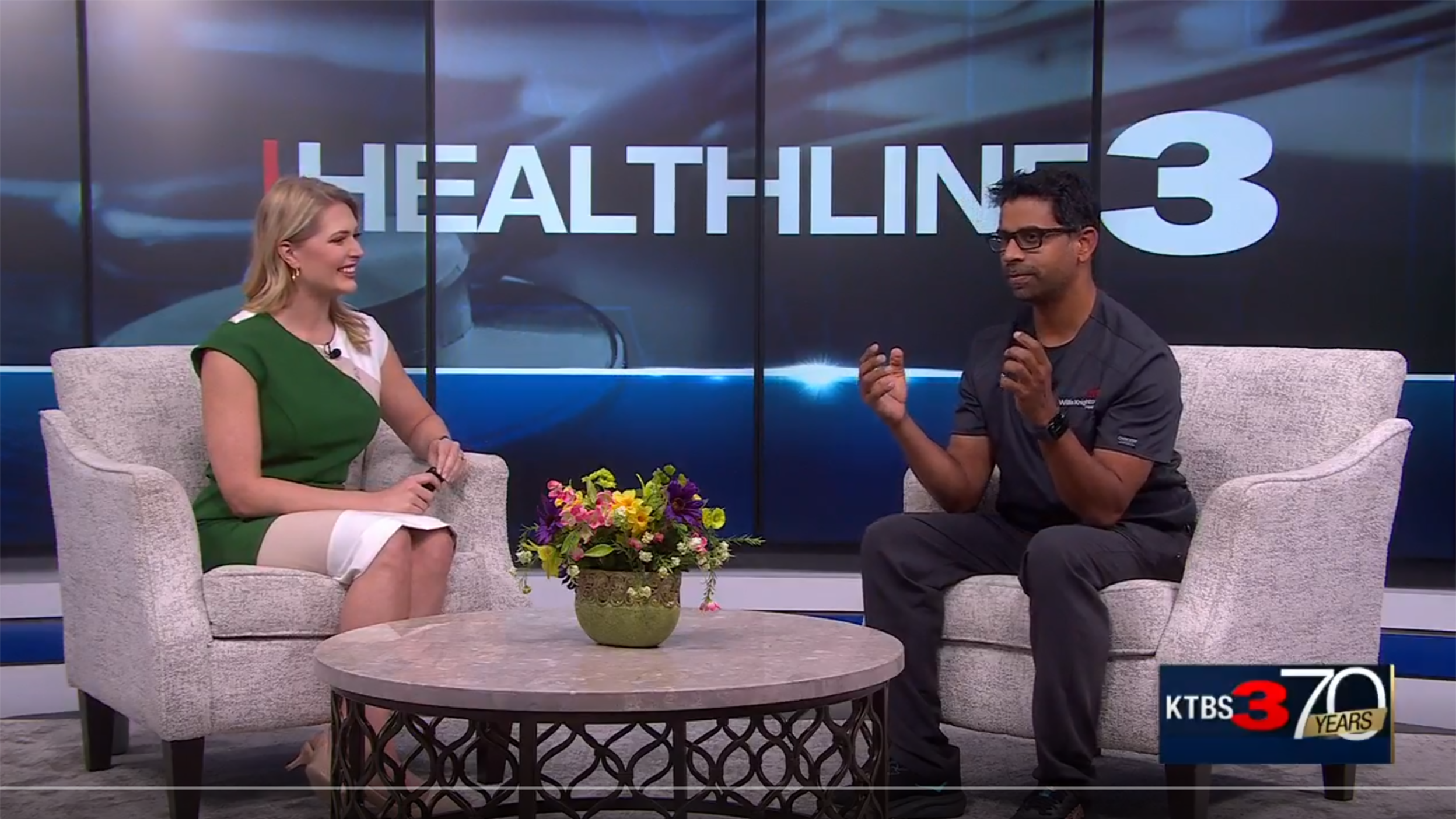Dr. Prakash Peddi, MD discusses Breast Cancer on KTBS Healthline 3