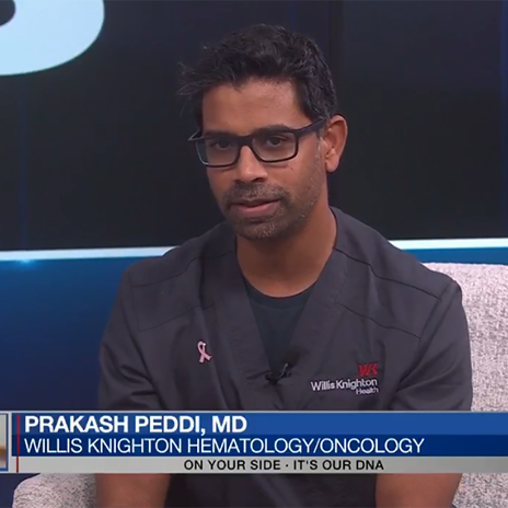 Dr. Prakash Peddi, MD discusses Breast Cancer on KTBS Healthline 3