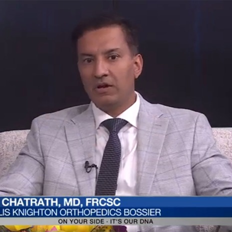 Dr. Vik Chatrath, MD, discusses technology in orthopedics on KTBS Healthline 3