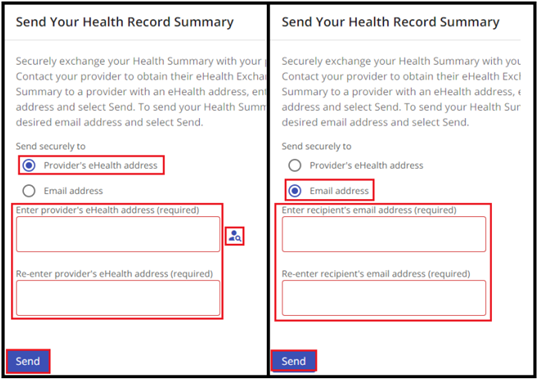 How do I transmit my Health Summary